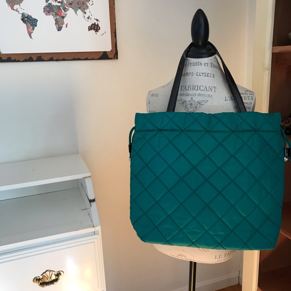 MK Teal Tote Bag